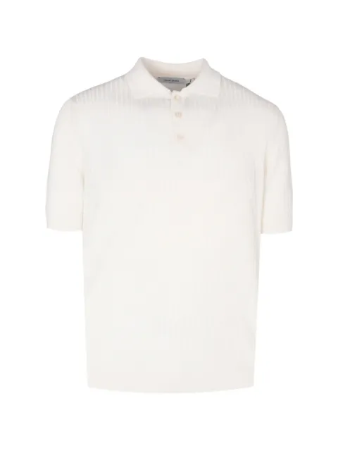 Gran Sasso ribbed-knit polo shirt Neutrals 1864157118