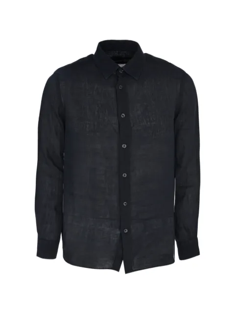 120% Lino contemporary fit shirt Blue 33ALIM1PKA0000115