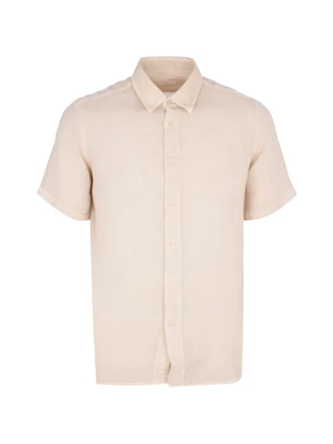 120% Lino contemporary fit shirt Neutrals 33ALIM1PKB0000115