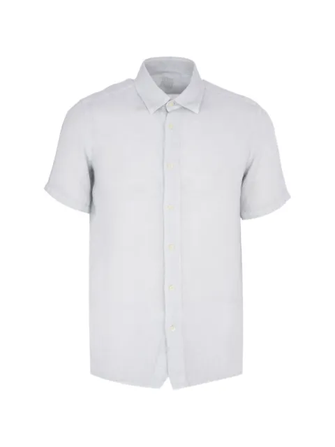 120% Lino contemporary fit shirt Blue 33ALIM1PKB0000115