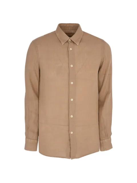 120% Lino buttoned long-sleeve shirt Neutrals 33ALIM1PKA0000115
