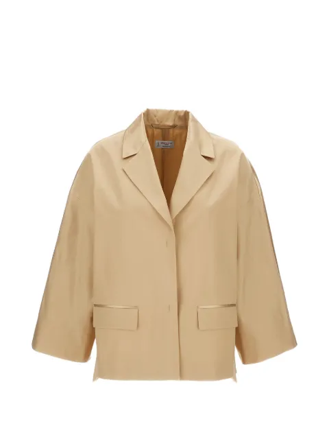 Alberto Biani dropped-shoulder notched-lapels jacket Neutrals PP893CO030820