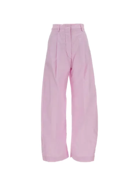 THELATEST pleated barrel-leg trousers Pink TLWD3111T0160LNTP