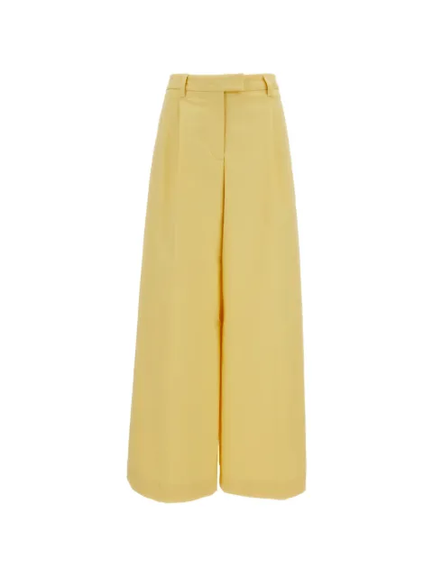 THELATEST pleated trousers Yellow TLW03118T0176ABTPT0377