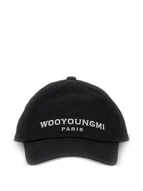Wooyoungmi embroidered-logo baseball cap Black W261CA52