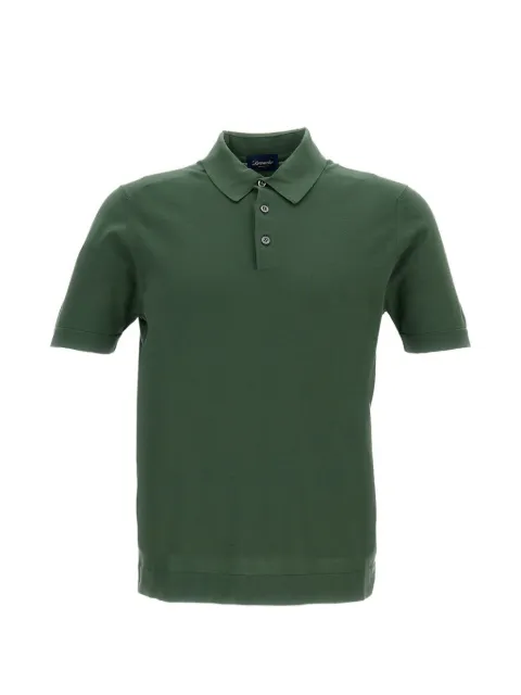 Drumohr buttoned polo shirt Green D0GF202N473