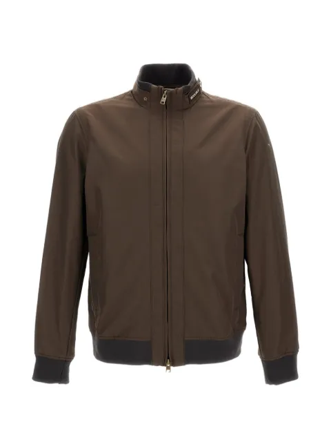 Woolrich high collar zip jacket Brown CFWOOU2133MRUT3662SLK