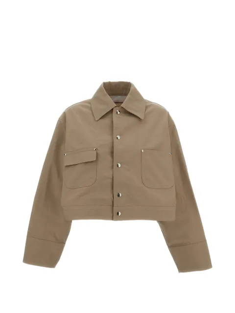 Plan C button-fastening jacket Neutrals JKCAG54CF0TP12300M02