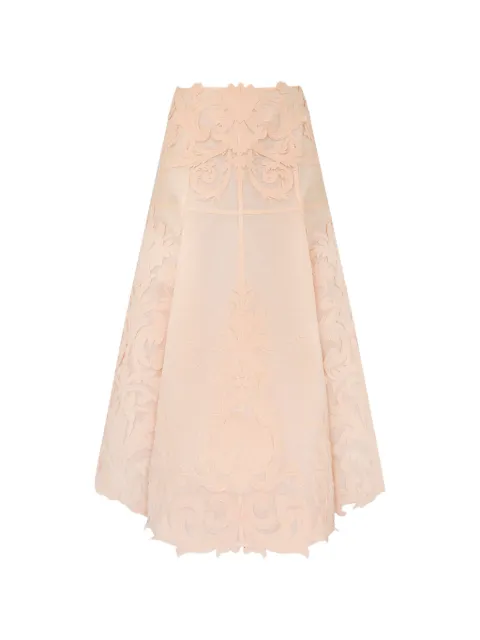 ZIMMERMANN Rebellion filigree midi skirt Neutrals 6353SC261