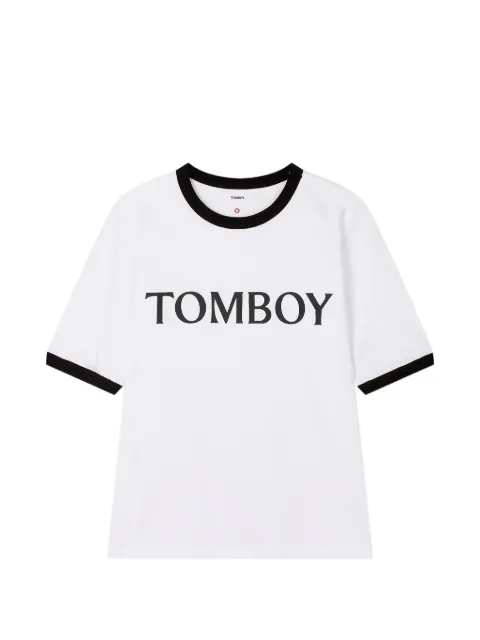 TOMBOY logo-print T-shirt White 9106222776