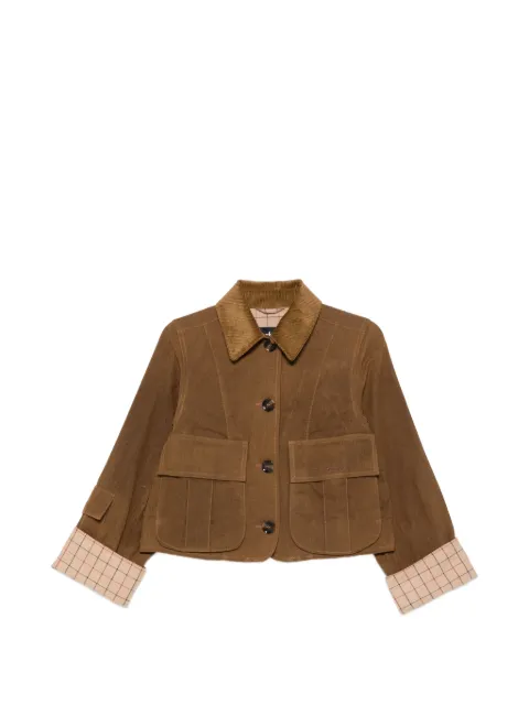 Barbour Dalbury corduroy-collar jacket Brown LCA0380