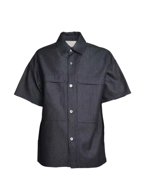 Jil Sander short-sleeve pocket shirt Blue J47DL0182J46664010