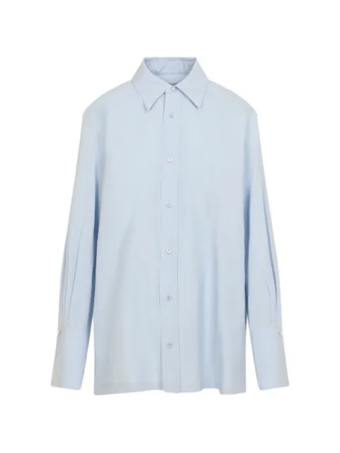 Carven long-sleeve collared shirt Blue 6261K21190