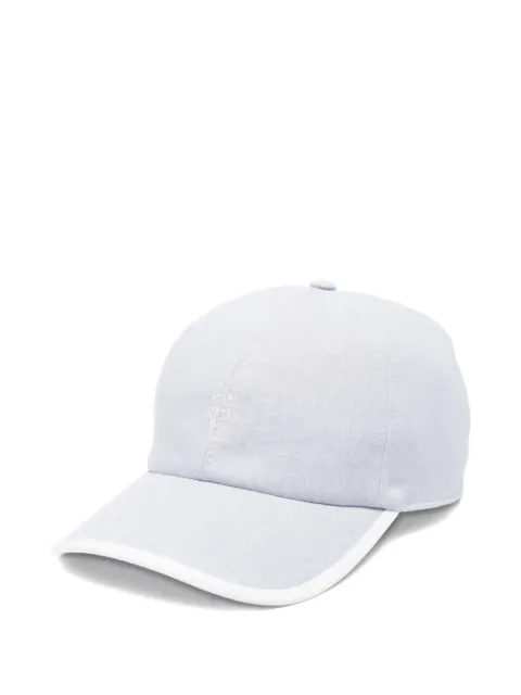 Eleventy logo-embroidered baseball cap Blue M82CPLM07TES0I139