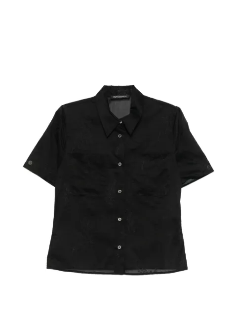 OUR LEGACY X-Ray floral pocket shirt Black W2262XNB