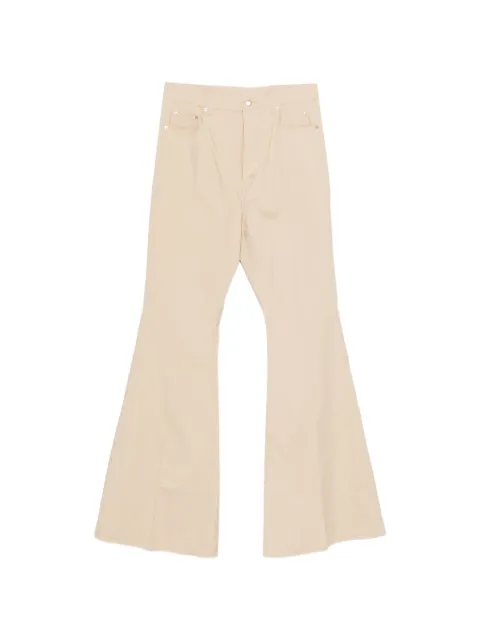 Rick Owens Bolan zip-up flared jeans Neutrals RR01F2335TE