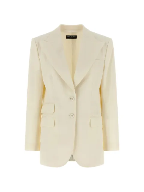 Dolce & Gabbana Turlington single-breasted blazer Neutrals F29Z8TFUBGC