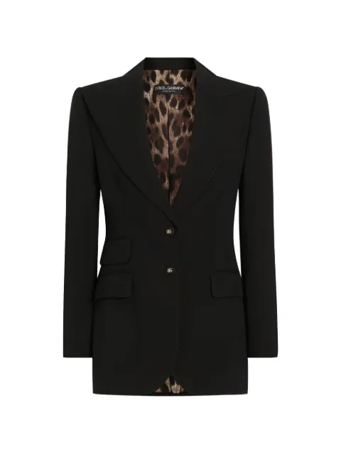 Dolce & Gabbana Turlington single-breasted blazer Black F29Z8TGDDPS