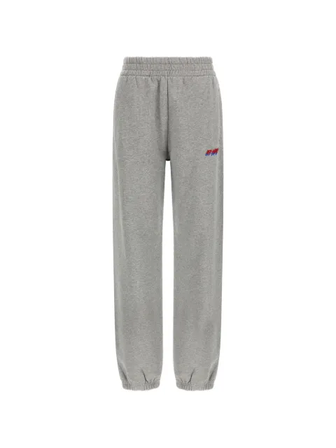 Off-White logo-embroidery track pants Grey OWCH006S26FLE0010527