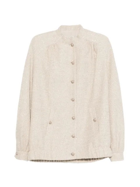 Alessandra Rich buttoned embellished jacket Neutrals FABX4337F4708