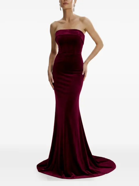 FRAMBOISE strapless amos dress Red AMOS