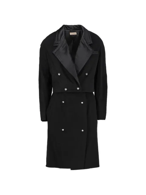 Versace Pre-Owned double-breasted wool suit Black CVM236719