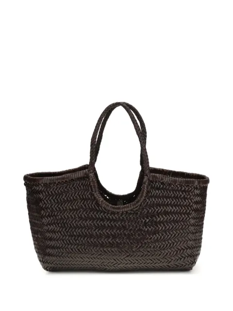 DRAGON DIFFUSION Nantucket woven-design shoulder bag Brown 8822