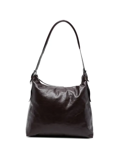 LEMAIRE belted shoulder bag in leather Purple BG0189LL0108