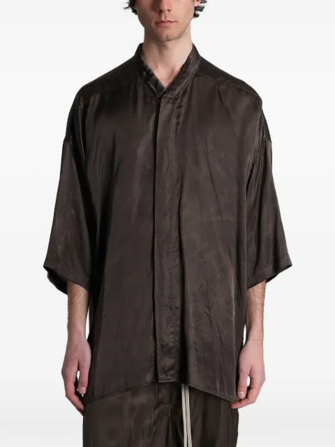 Rick Owens Jumbo Faun mandarin-collar wide-sleeve shirt Grey RU01F2238N