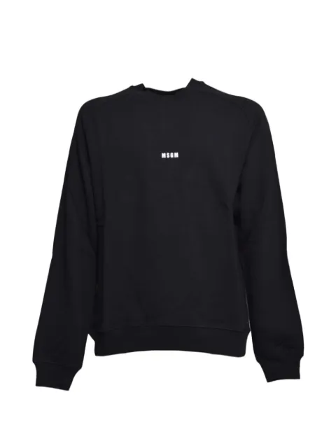 MSGM logo crew-neck sweatshirt Black 2000MM50320000099