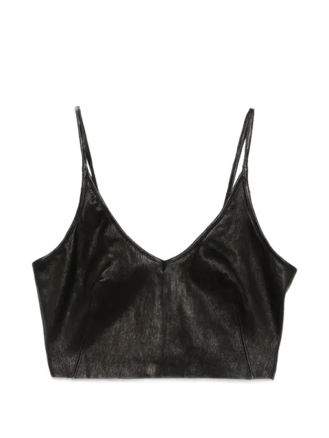 Rick Owens V-neck top Black RP01F6120LSV