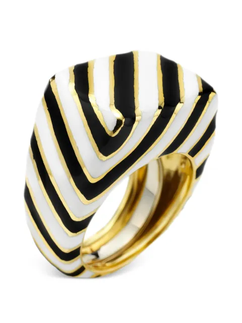 David Webb striped ring Gold NS27204765R
