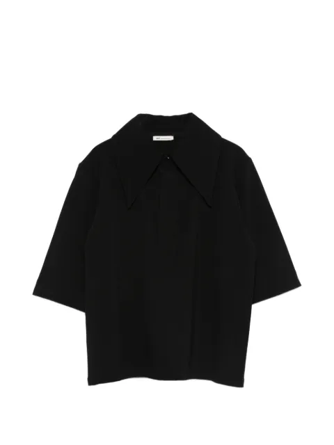 AMI Paris short-sleeve polo top Black FTP839JE0222