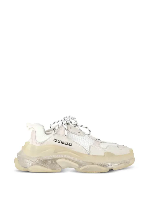 Balenciaga Pre-Owned Triple S chunky-sole sneakers White BAPUGBSH684901W