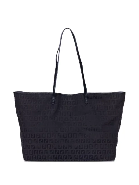 Fendi Pre-Owned Zucchino monogram top handle tote bag Black 22418BH104JQ5039