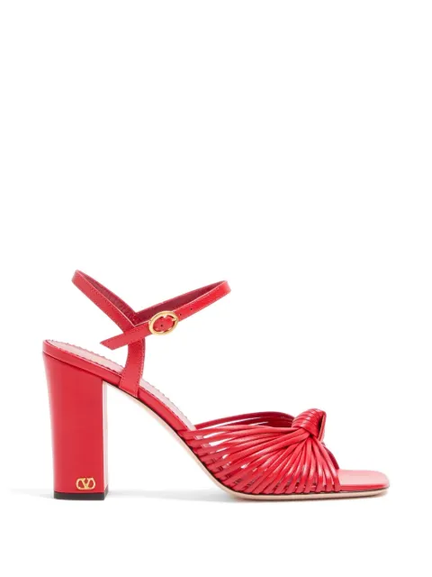 Valentino Garavani Annet kidskin sandals 90mm Red WS0PJ6ZIC