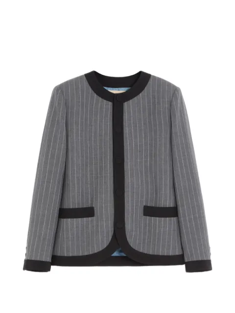Valentino Garavani pinstripe wool jacket Grey VCEK74BEC