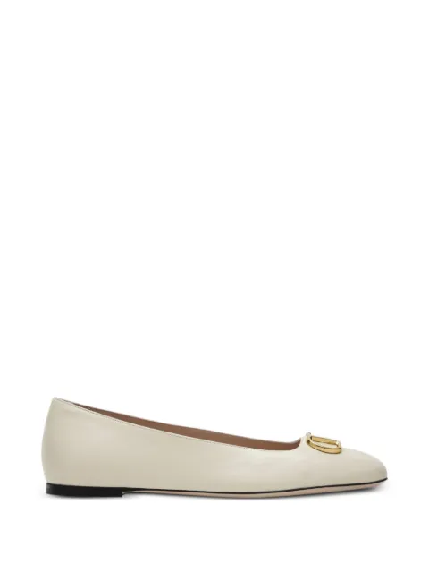 Valentino Garavani VLogo Signature leather ballet flats Neutrals WS0PI8RRE