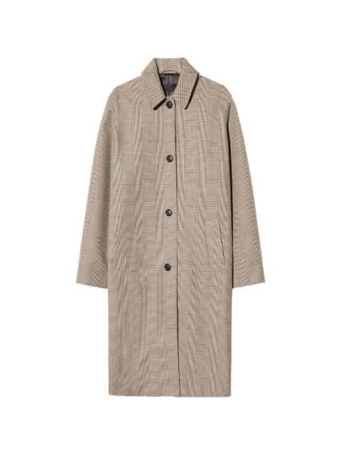 Nili Lotan Watson plaid coat Neutrals 11044W1491