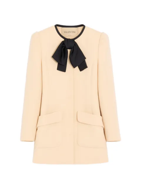 Valentino Garavani wool crepe caban Neutrals BCJ4529Q0