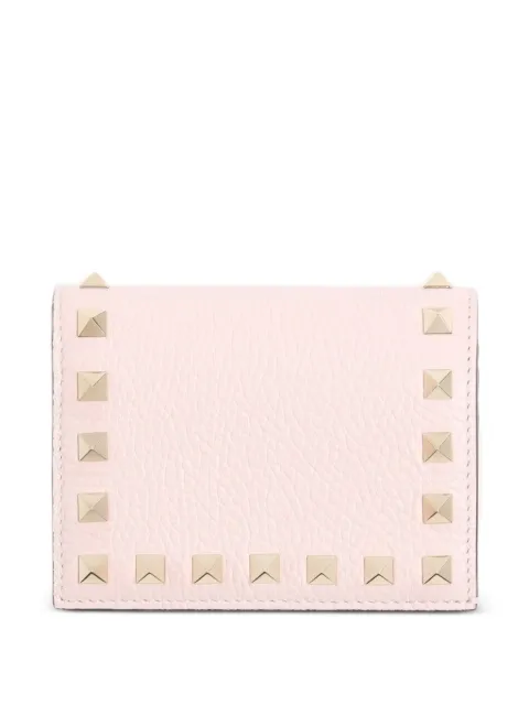 Valentino Garavani small Rockstud leather wallet Pink WP0P39VSH