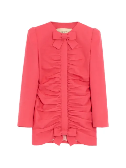 Valentino Garavani crispy light wool jacket dress Pink BCE5R5A6F