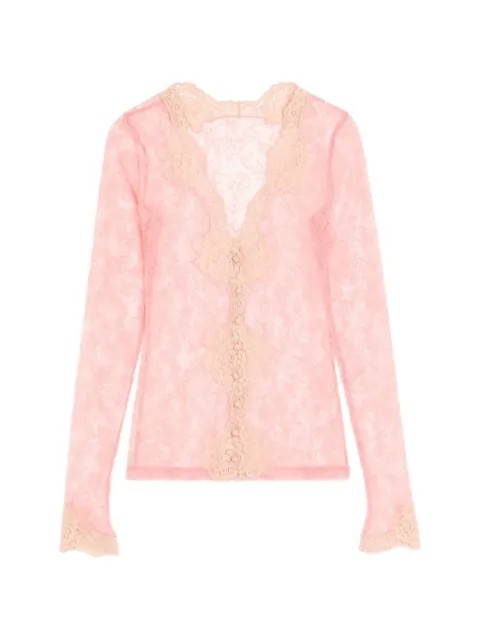 Valentino Garavani stretch lace cardigan Pink BMV00YA7A