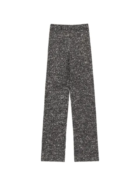 Valentino Garavani sequin thread knit trousers Black BKF03AA88
