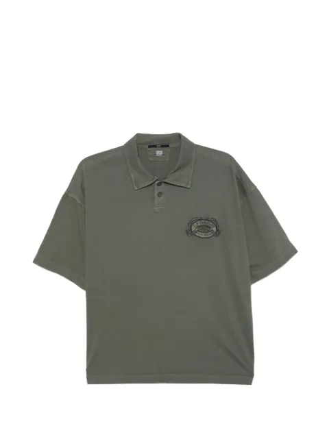 C.P. Company embroidered polo shirt Green 20CMPL219A005697O921