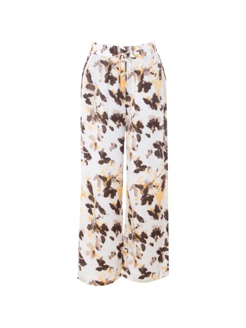 LIU JO printed trousers White TA6257T358AC3940