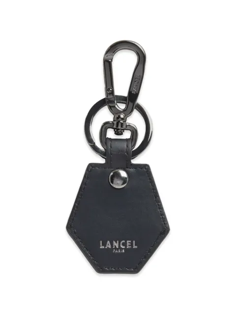 Lancel Airtag smooth leather keyring Black A1412810TU