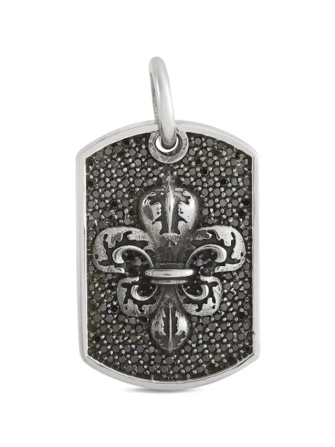 King Baby Fleur-de-Lis Relic silver dog-tag pendant Silver K107119