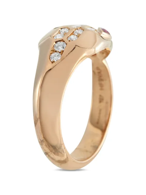 Bvlgari Pre-Owned Serpenti Seduttori diamond and tourmaline ring Pink BV41012826