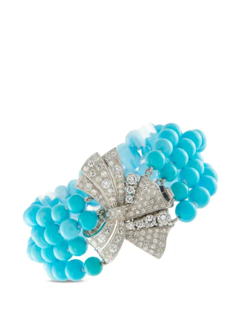 LB Exclusive diamond and turquoise bracelet Silver MF21012326